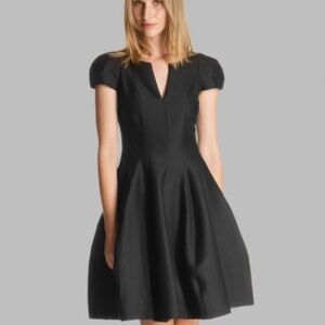Halston heritage tulip skirt dress. Black. NWT. Size 6